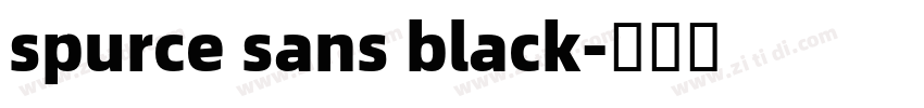 spurce sans black字体转换